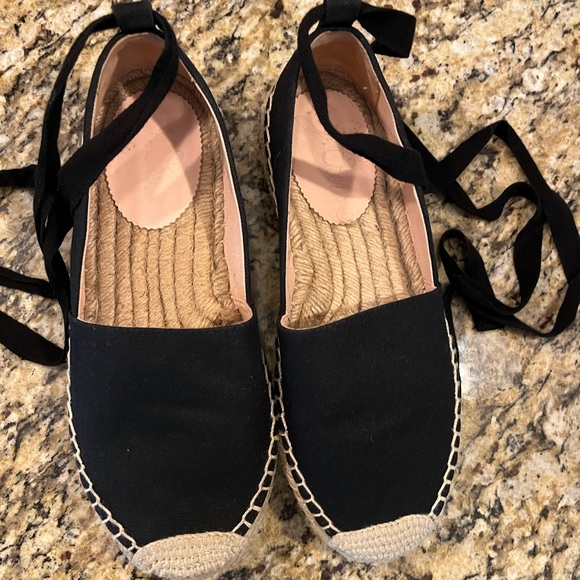 J Crew CANVAS CLASSIC ANKLE TIE ESPADRILLE Womens Shoes 7 - Picture 4 of 7